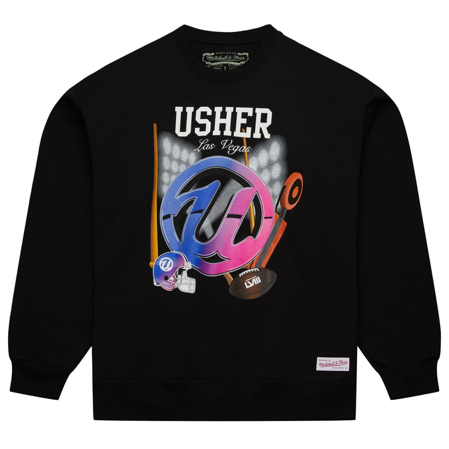 Unisex Mitchell & Ness Black Usher Super Bowl LVIII Collection 