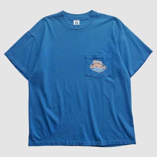 Super Bowl XXVI Logo 7 1992 T-shirt - Blue - L by Fanatics Real Vintage