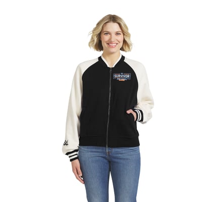 Survivor Series WEAR by Erin Andrews Women's WWE Survivor Series 2026 Varsity Fleece Full-Zip Jacket - Black