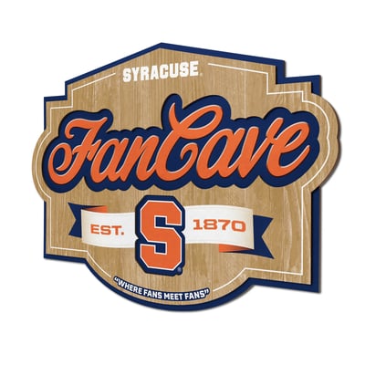 Syracuse Orange Fanpoint 12.5" x 17" Fan Cave Sign