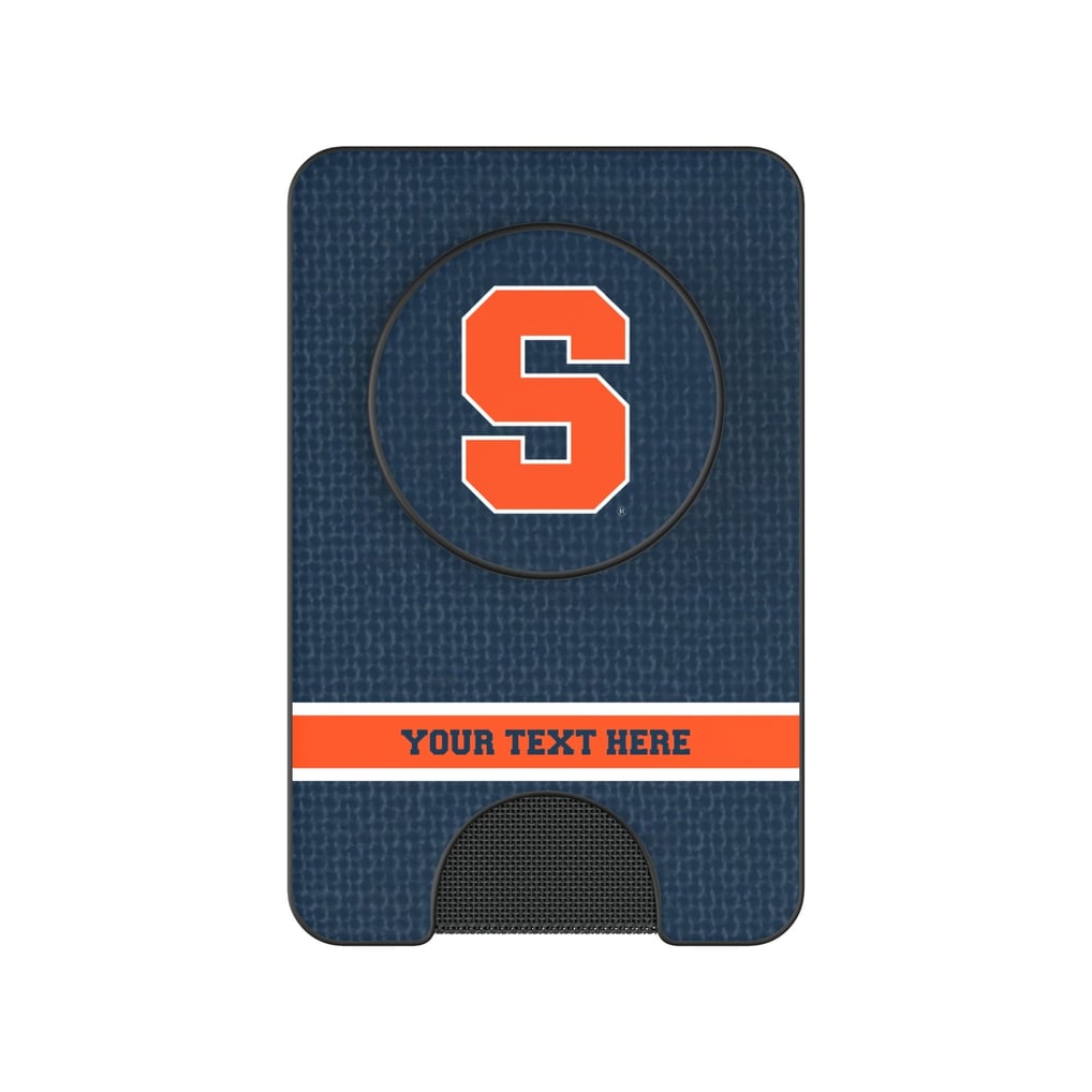 Syracuse Orange Keyscaper Personalized Endzone Solid PopSockets Magnetic Wallet