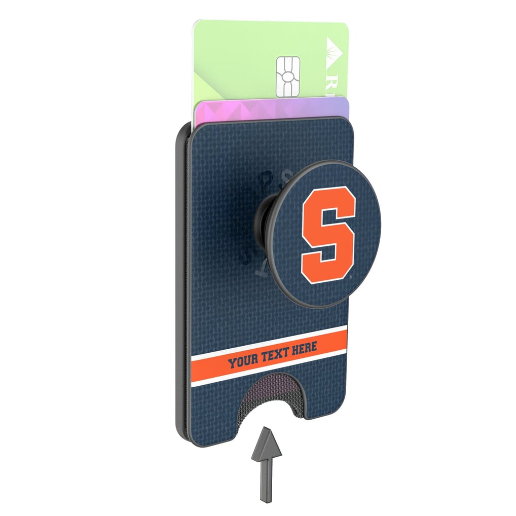 Syracuse Orange Keyscaper Personalized Endzone Solid PopSockets Magnetic Wallet