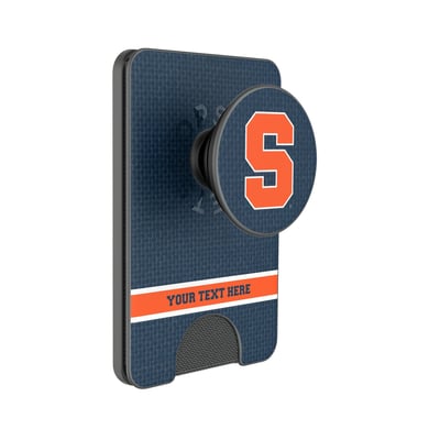 Syracuse Orange Keyscaper Personalized Endzone Solid PopSockets Magnetic Wallet