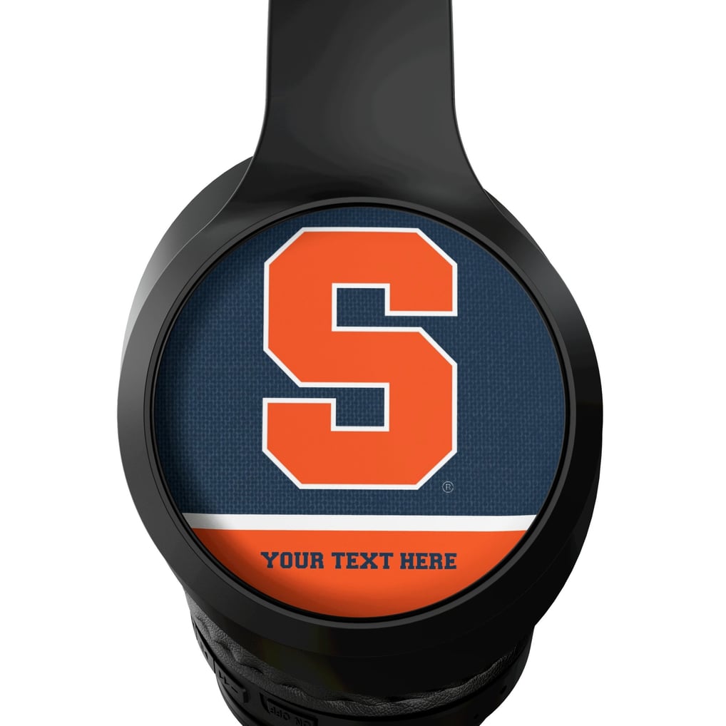 Syracuse Orange Keyscaper Personalized Endzone Solid Wireless Bluetooth Headphones With Case