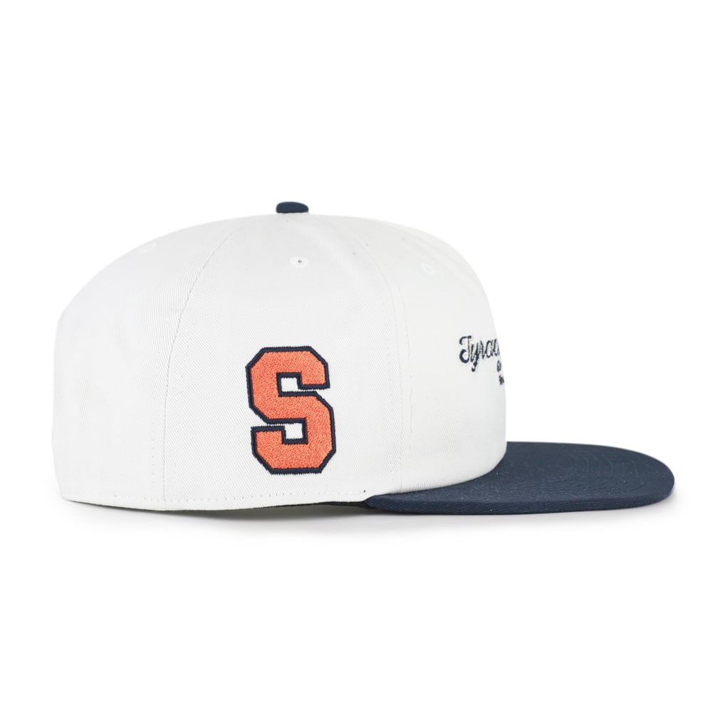 Syracuse Orange '47 Script Stack Relaxed Captain Adjustable Hat - White/Orange