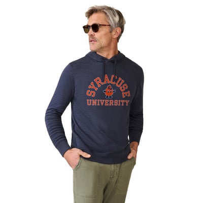 Syracuse Orange FAHERTY Sunwashed Slub Hoodie - Navy