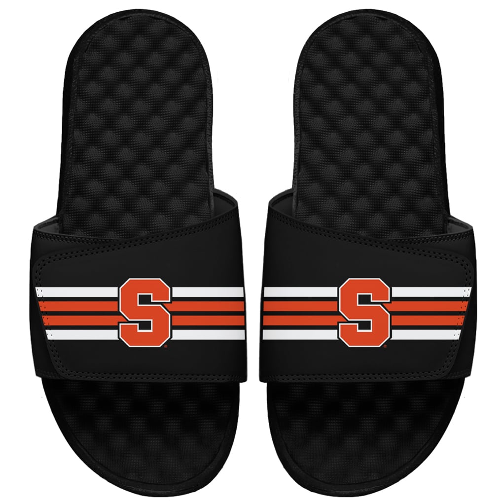 Syracuse Orange ISlide Varsity Stripes Slide Sandals - Black