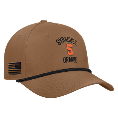 Syracuse Orange Nike 2026 Military Appreciation Rope Rise 5-Panel Adjustable Hat - Brown