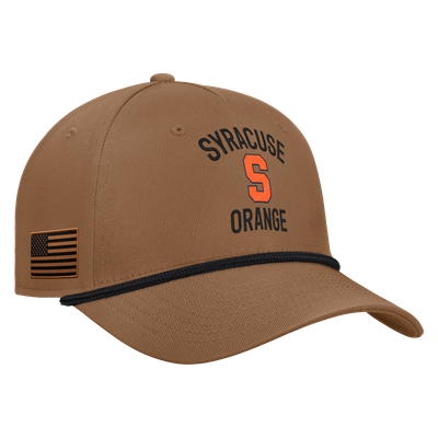 Syracuse Orange Nike 2026 Military Appreciation Rope Rise 5-Panel Adjustable Hat - Brown