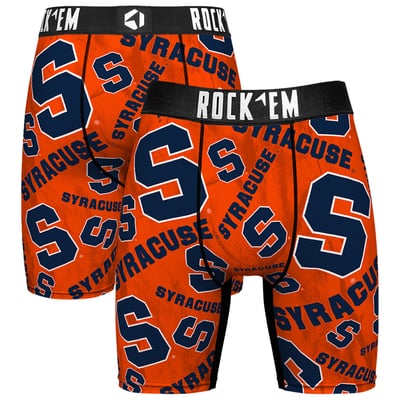  Syracuse Orange Rock Em All Over Logo Boxer Briefs - Orange