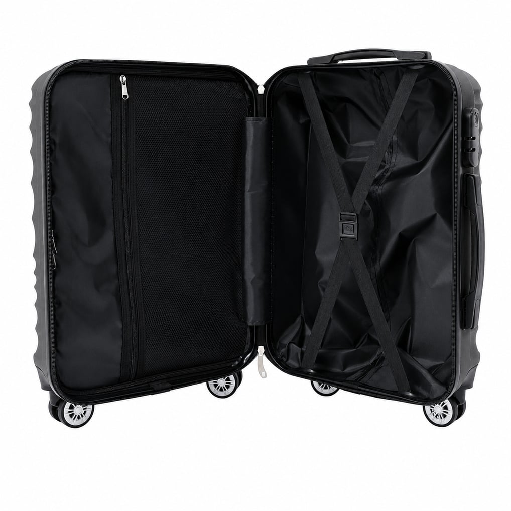MOJO Syracuse Orange Color Blitz Carry-On Hardcase Spinner Luggage