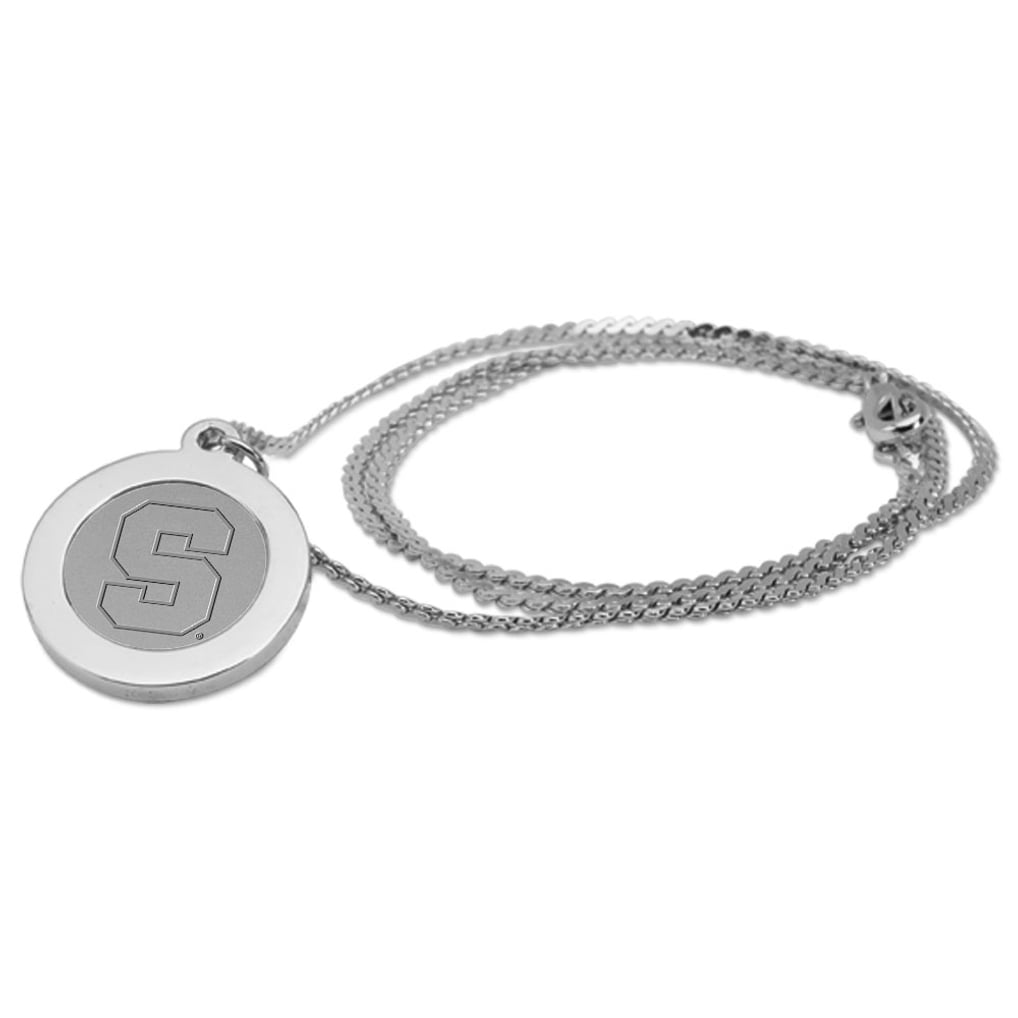 Syracuse Orange 18'' Pendant Necklace - Silver