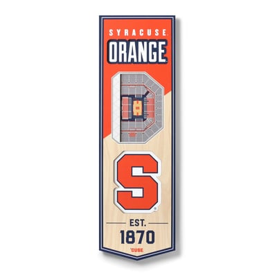 Syracuse Orange 6" x 19" 3D StadiumView Banner