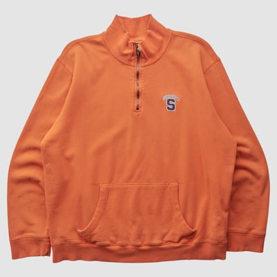 Syracuse Orange Antigua 2000s 1/4 Zip Sweatshirt - Orange - L by Fanatics Real Vintage