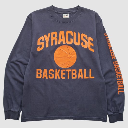 Syracuse Orange Anvil 2000s Long Sleeve T-shirt - Navy - XS by Fanatics Real Vintage