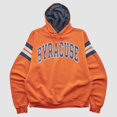 Syracuse Orange Champion 2000s Hooded Pullover Sweatshirt - Orange - S by Fanatics Real Vintage