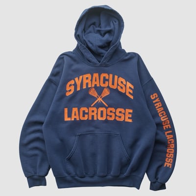 Syracuse Orange Gildan 2000s Hooded Pullover Sweatshirt - Navy - XS by Fanatics Real Vintage