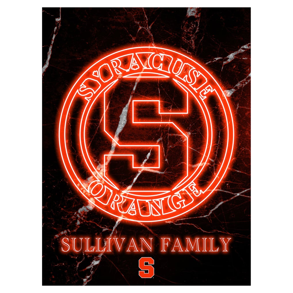 Syracuse Orange Personalized 12" x 16" Framed Art Print