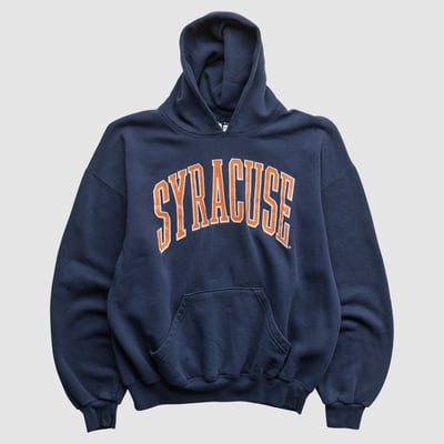 Syracuse Orange Soffe 90s Hooded Pullover Sweatshirt - Navy - L by Fanatics Real Vintage