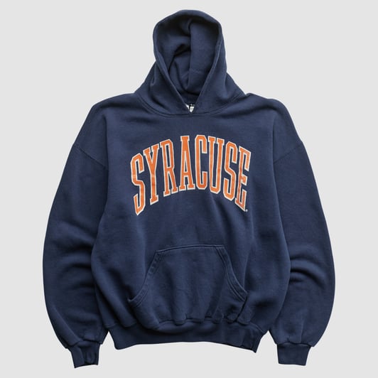 Syracuse Orange Soffe 90s Hooded Pullover Sweatshirt - Navy - L by Fanatics Real Vintage