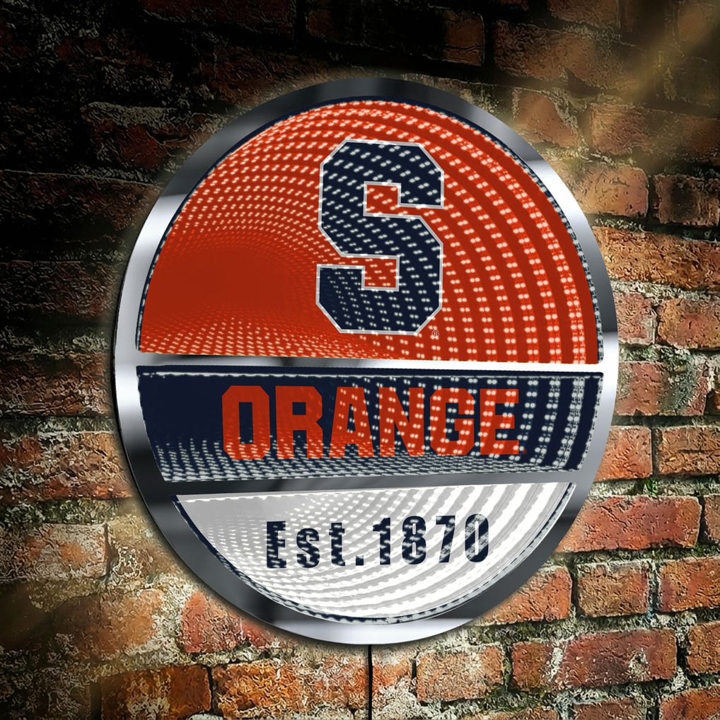 Syracuse Orange Three-Cell Circular Infinity Light