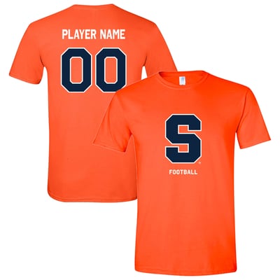Syracuse Orange Athlete's Thread Unisex Collegiate Football NIL Pick-A-Player T-Shirt - Orange

