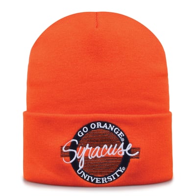  The Game Unisex Syracuse Orange Script Circle Cuffed Knit Hat - Orange