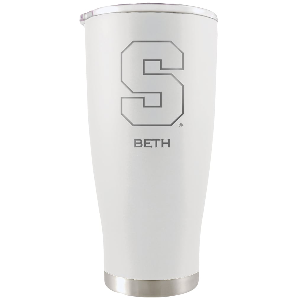 Syracuse Orange 20oz. Personalized Etched Tumbler - White