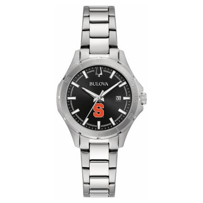 Syracuse Orange Bulova Women's Stainless Steel Sport Classic Watch - Black