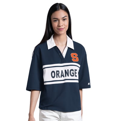 Syracuse Orange Starter Women's Outfielder Polo - Navy