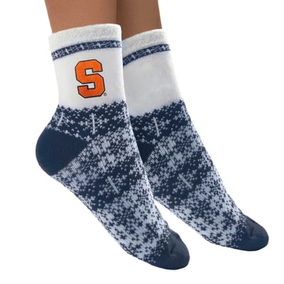 Syracuse Orange ZooZatz Women's Fuzzy Holiday Crew Socks