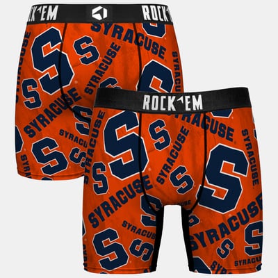  Syracuse Orange Rock Em Youth All Over Logo Boxer Briefs - Orange