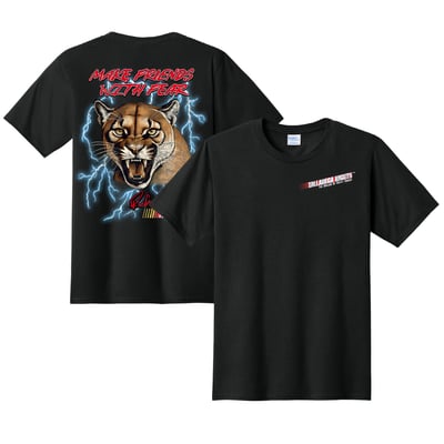 NASCAR Talladega Nights Make Friends With Fear T-Shirt- Black