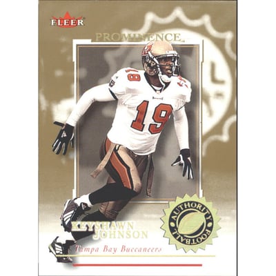 2001 Fleer Authority Prominence 75 #29 Keyshawn Johnson
