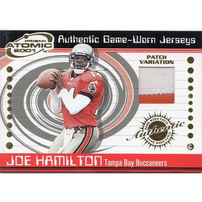 2001 Pacific Prism Atomic Jersey Patches #93 Joe Hamilton