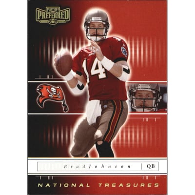 2001 Playoff Preferred National Treasures Gold #93 Brad Johnson