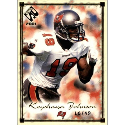 2001 Private Stock Gold Framed #93 Keyshawn Johnson