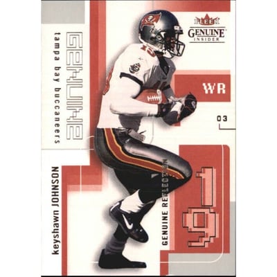 2003 Fleer Genuine Insider Reflection #91 Keyshawn Johnson