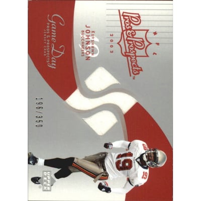 2003 Upper Deck Pros and Prospects Game Day Jerseys #JCKJ Keyshawn Johnson