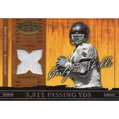 2004 Leaf Certified Materials Certified Skills Jersey #CS5 Brad Johnson