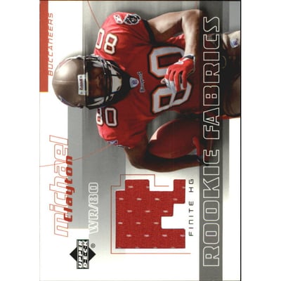 2004 Upper Deck Finite HG Rookie Fabrics #MC Michael Clayton