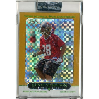 2005 Topps Chrome Gold Xfractors #212 Donte Nicholson