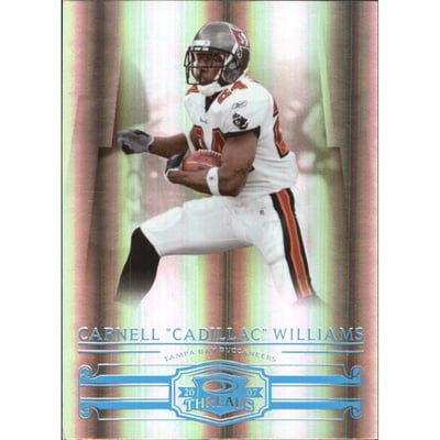 2007 Donruss Threads Platinum Holofoil #124 Cadillac Williams