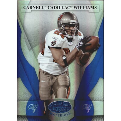 2008 Leaf Certified Materials Mirror Blue #136 Cadillac Williams