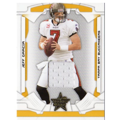 2008 Leaf Rookies and Stars Materials Gold #92 Jeff Garcia