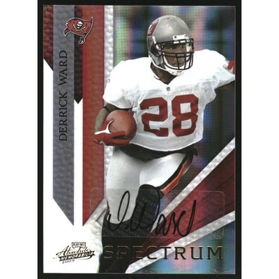 2009 Absolute Memorabilia Spectrum Gold Autographs #93 Derrick Ward/25