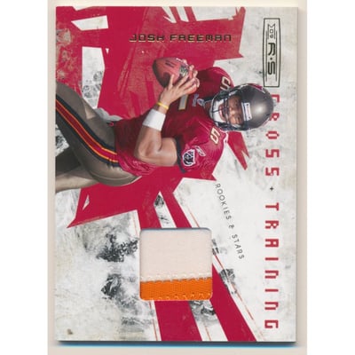 2009 Donruss Rookies and Stars Crosstraining Materials Prime #3 Josh Freeman