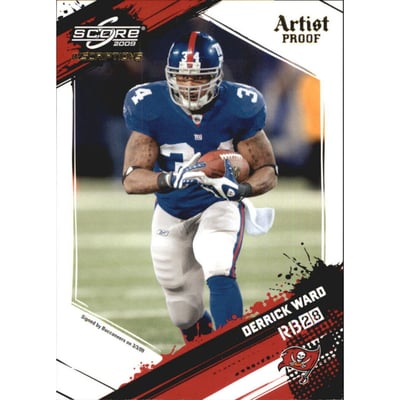 2009 Score Inscriptions Artist's Proof #194 Derrick Ward