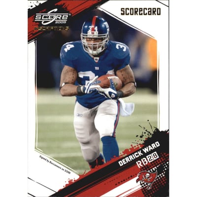 2009 Score Inscriptions Scorecard #194 Derrick Ward