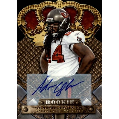 2011 Crown Royale Autographs Gold #102 Adrian Clayborn/499